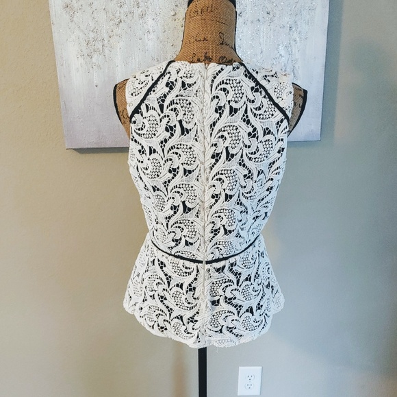ANTHROPOLOGIE Lace Peplum Top - Picture 5 of 9